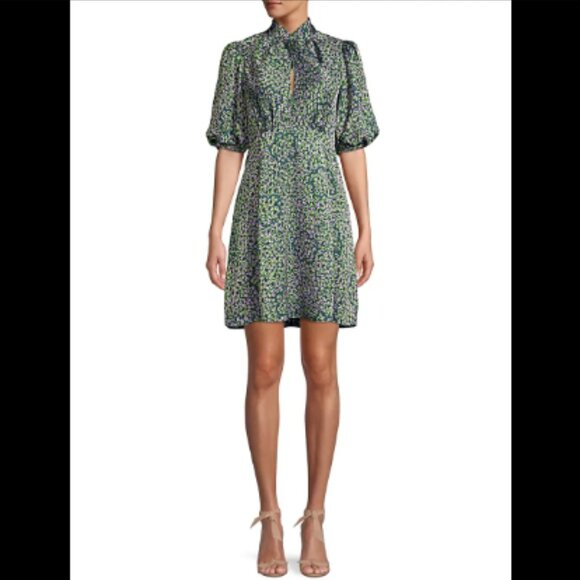 Brand New Beautiful Kate Spade Flair Flora Devoré Mini Dress - Picture 1 of 16